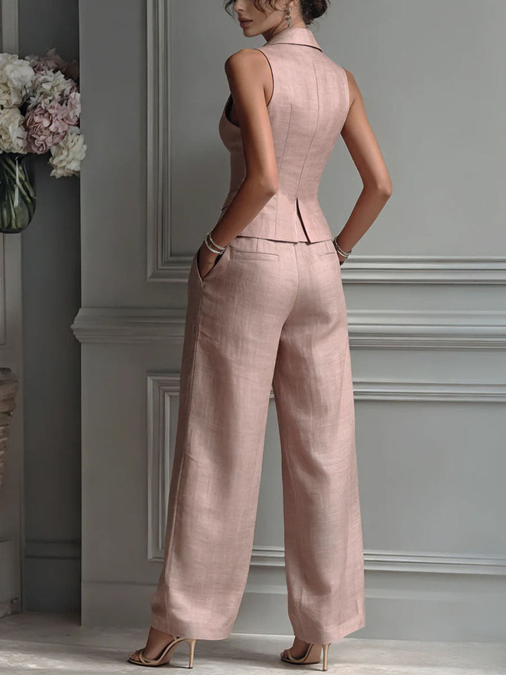Carla™ | Conjunto escote V minimalista