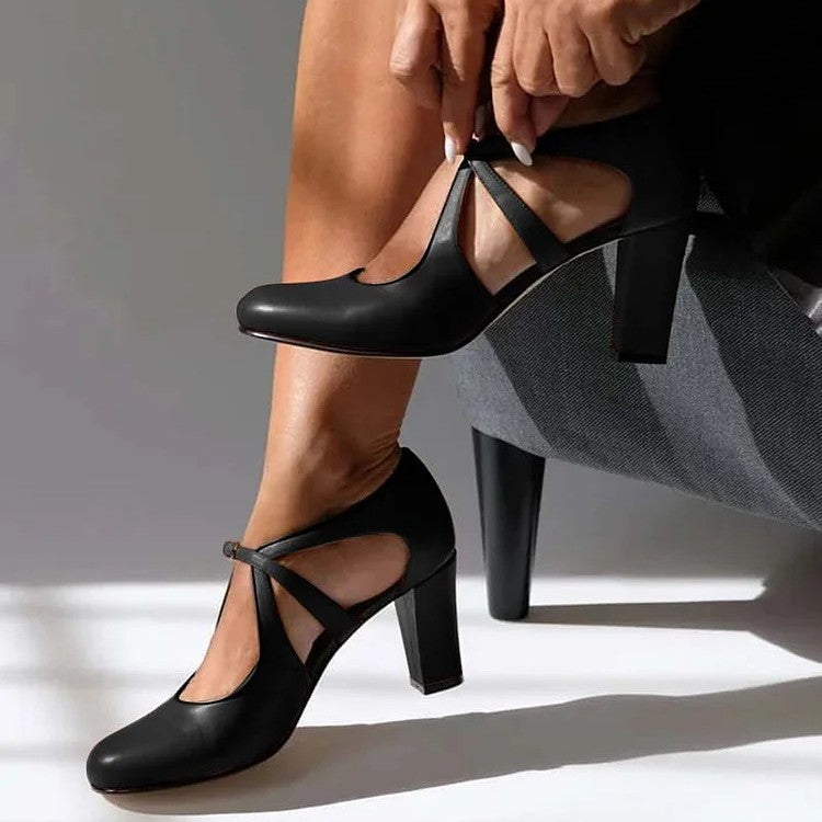 Raquel™ | Tacones de Cuero Elegante