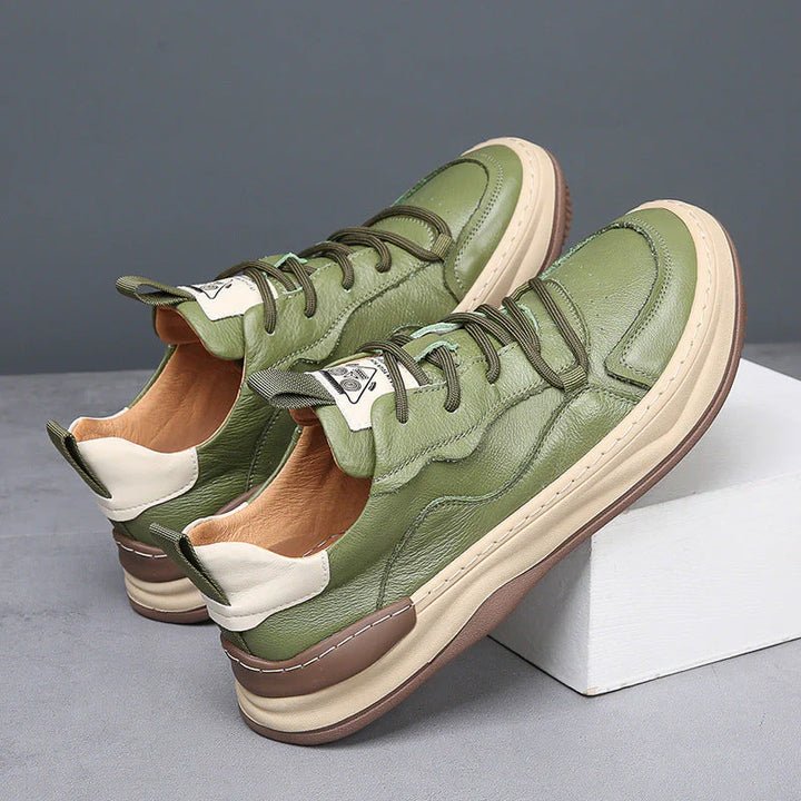 Laia™ | Zapatillas de piel sintética noble