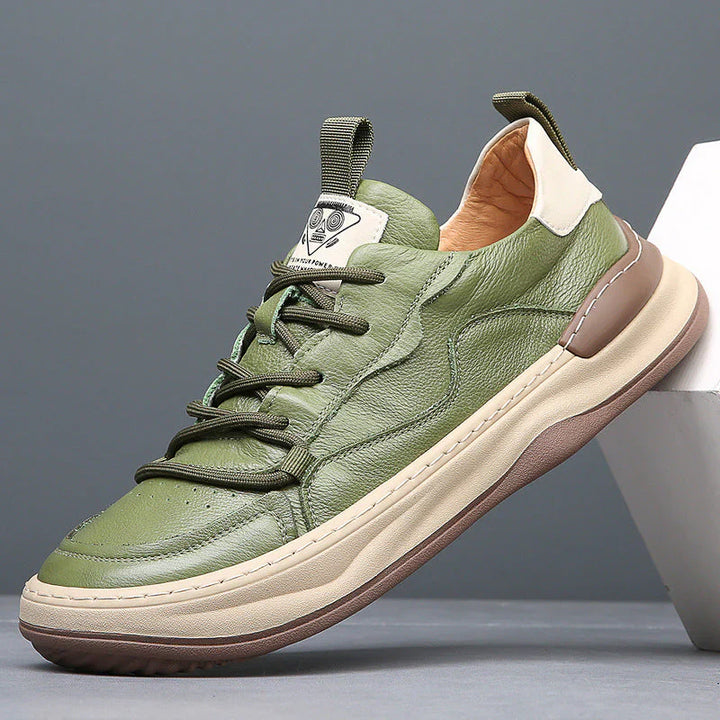 Laia™ | Zapatillas de piel sintética noble