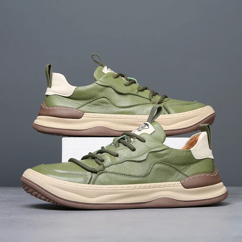 Laia™ | Zapatillas de piel sintética noble