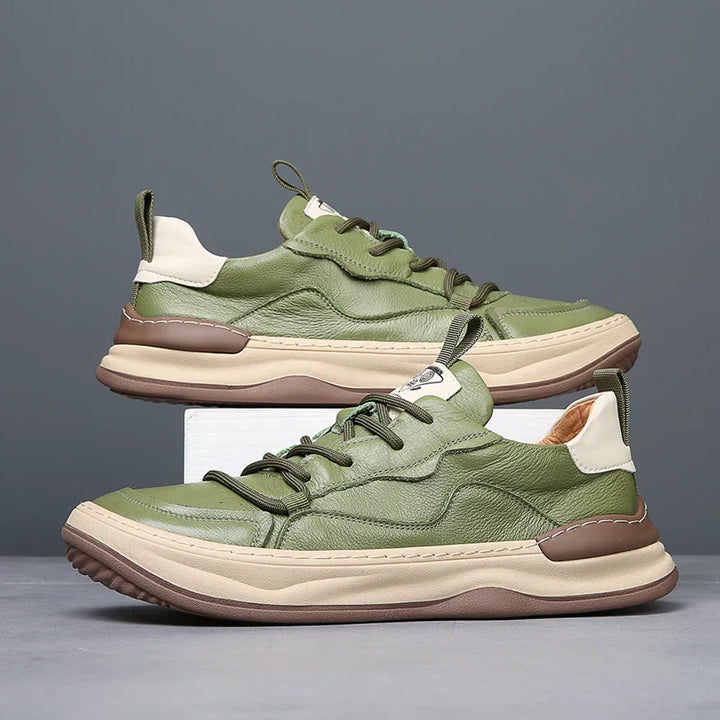 Laia™ | Zapatillas de piel sintética noble