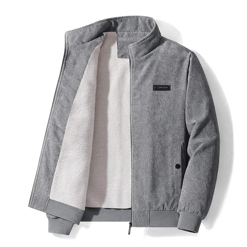 Celia™ | Chaqueta pana forrada borreguillo