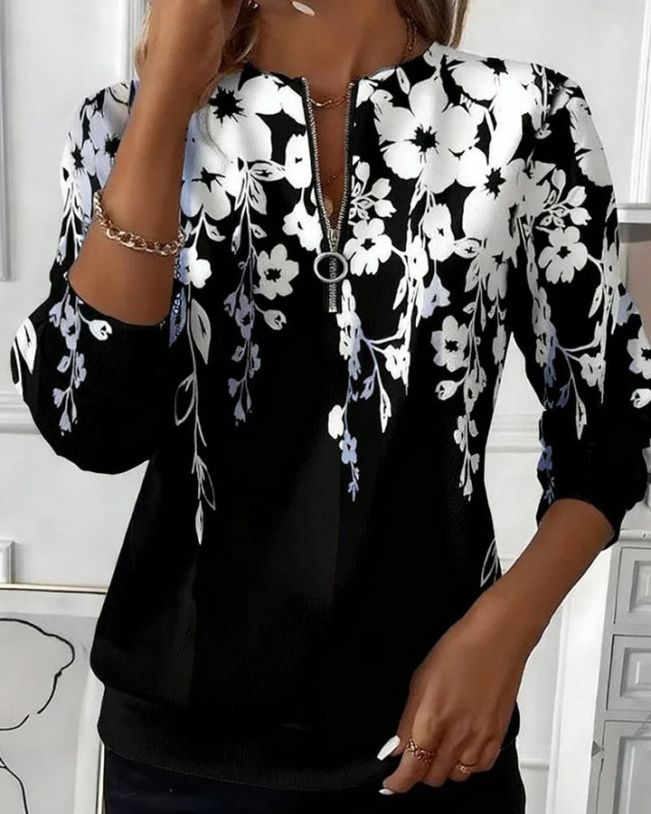 Valentina™ | Suéter cuello media cremallera