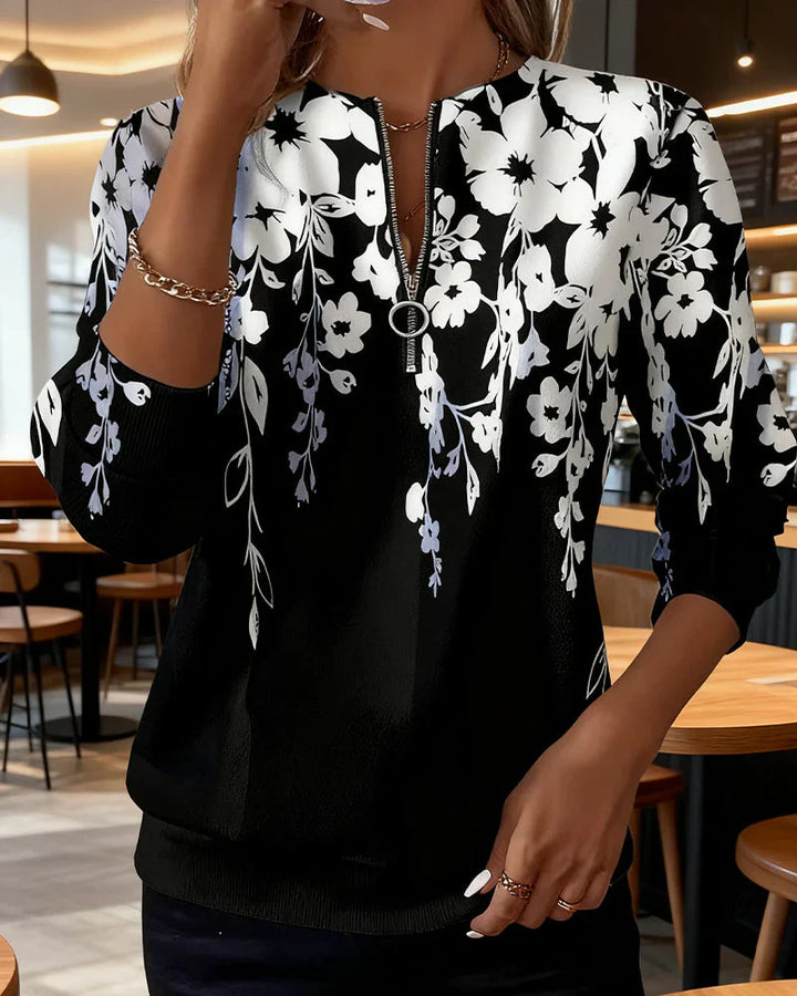 Valentina™ | Suéter cuello media cremallera