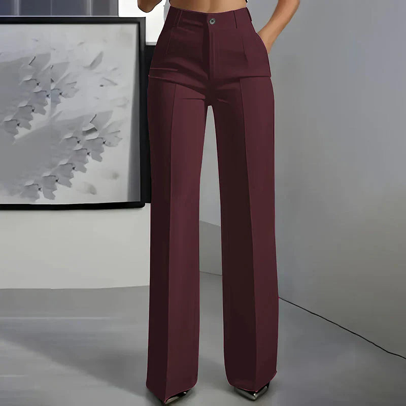 Andrea™ | Pantalones tiro alto impecables