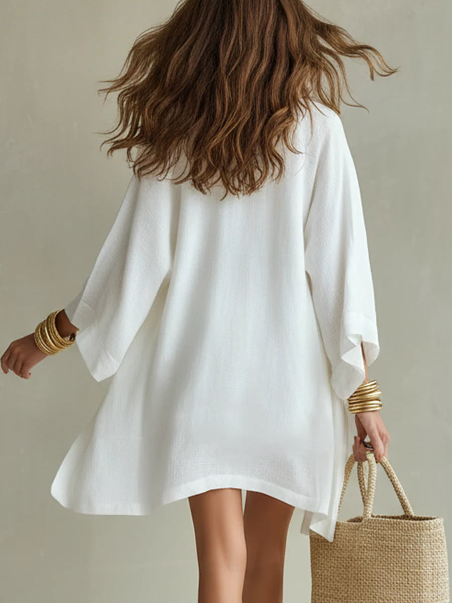 Laia™ | Cardigan y shorts fluido