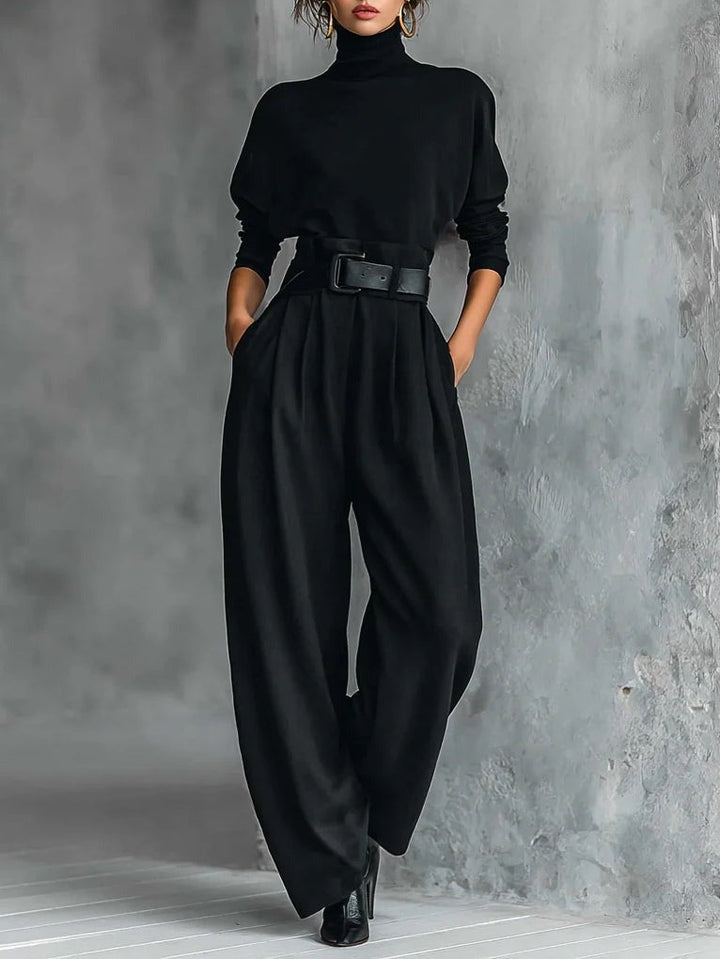 Sofía™ | Cuello Alto y Pantalón Recto