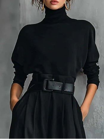 Sofía™ | Cuello Alto y Pantalón Recto