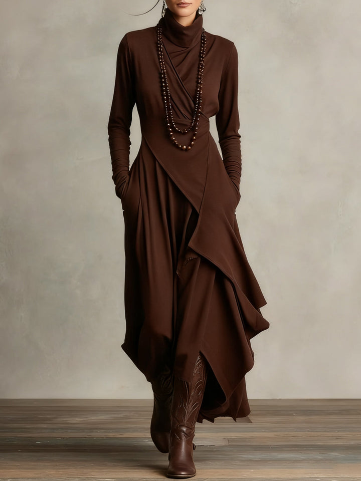 Martina™ | Vestido plisado asimétrico