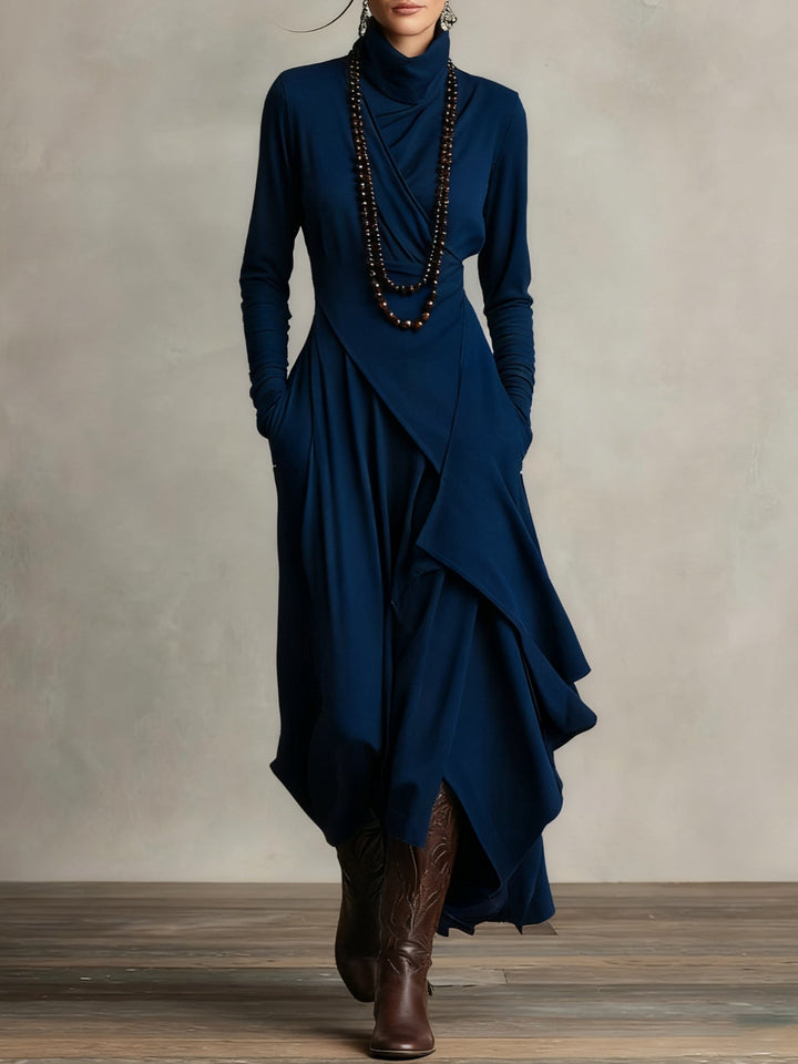 Martina™ | Vestido plisado asimétrico