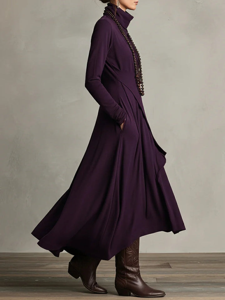 Martina™ | Vestido plisado asimétrico