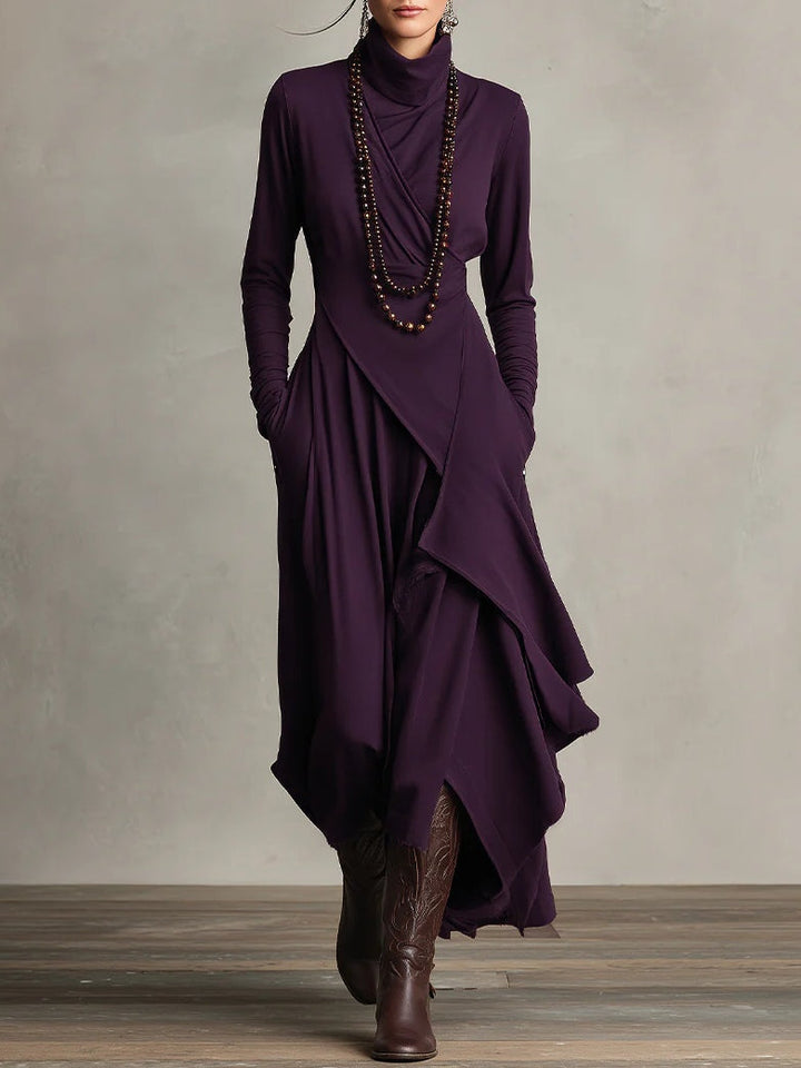 Martina™ | Vestido plisado asimétrico