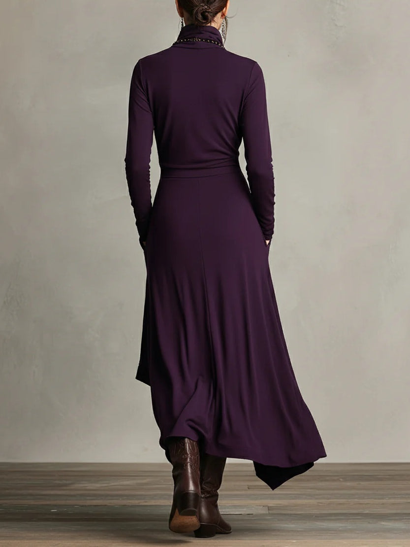 Martina™ | Vestido plisado asimétrico