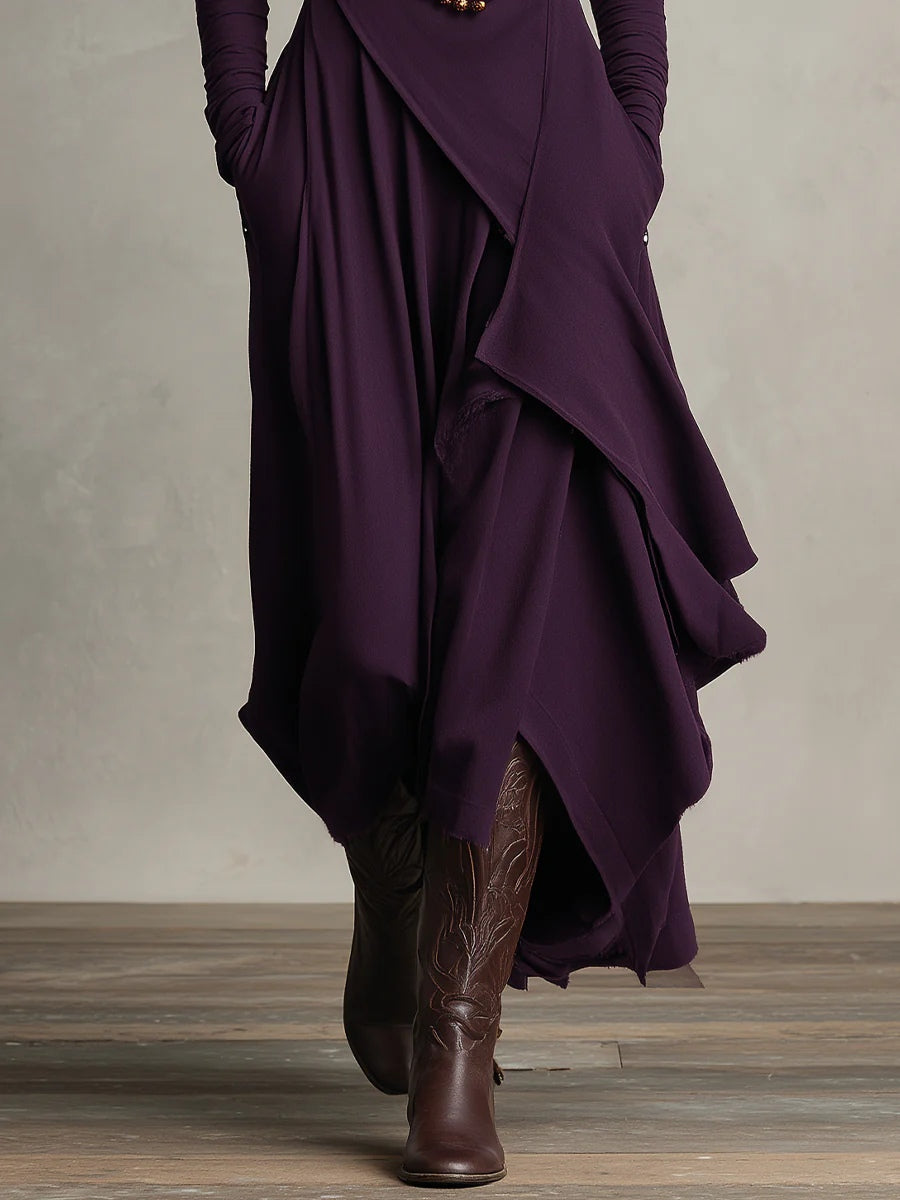 Martina™ | Vestido plisado asimétrico