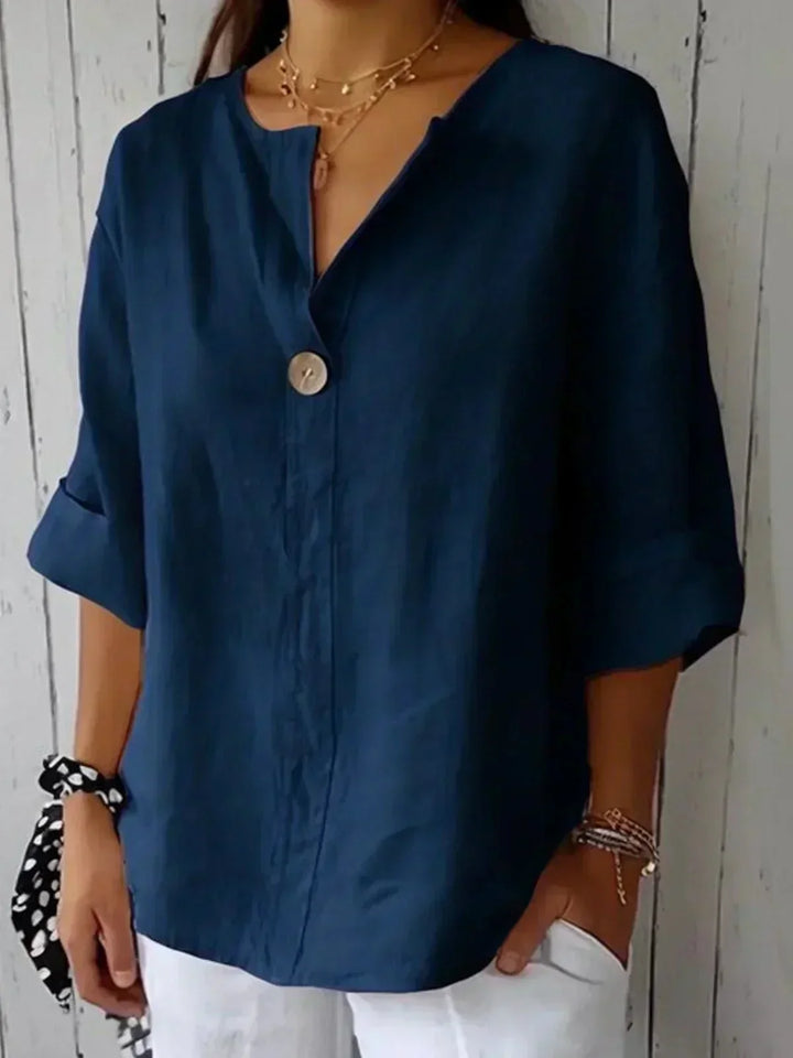 Martina™ | Blusa lino relajado