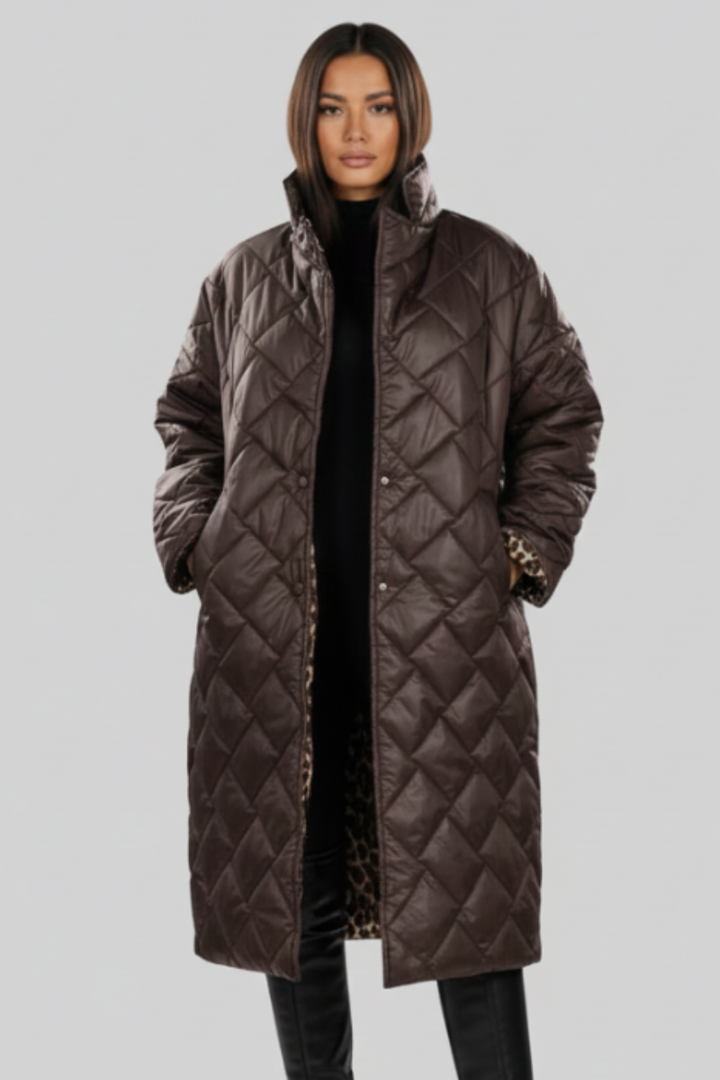 Celia™ | Abrigo Leopardo Elegante