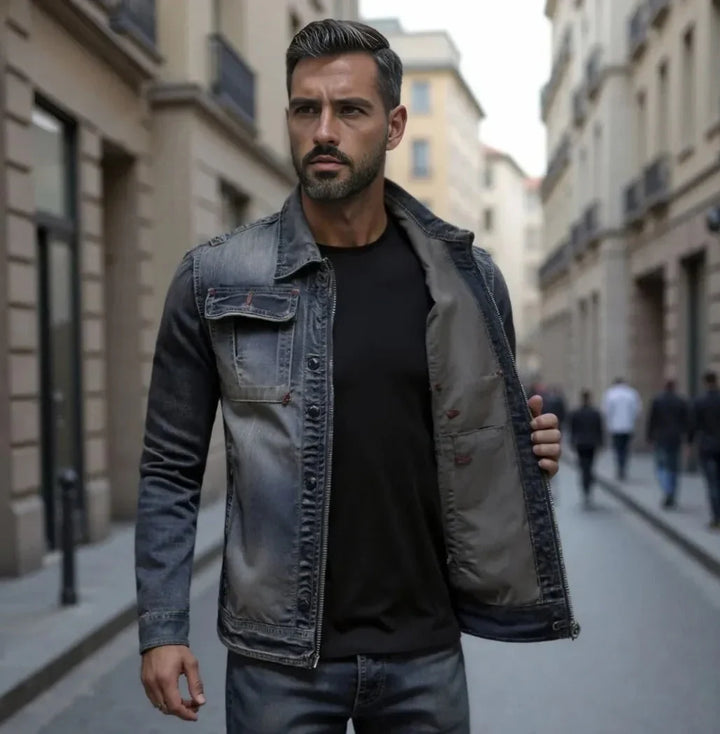 Inés™ | Chaqueta tejana clásica hombre