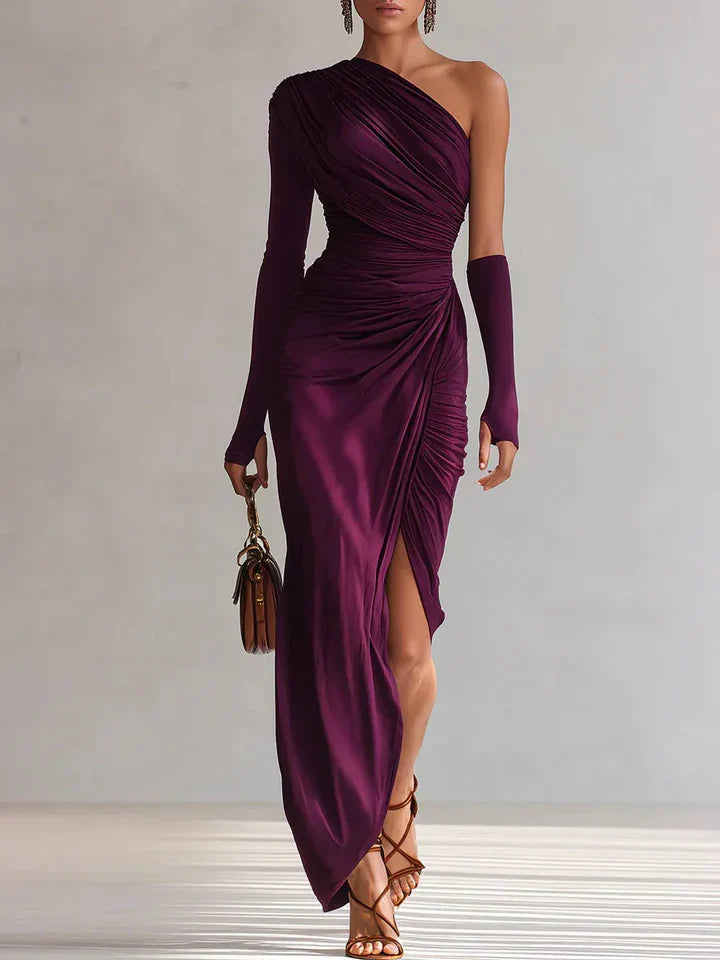 Emma™ | Vestido asimétrico largo