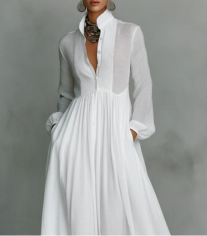 Sofía™ | Vestido plisado minimalista