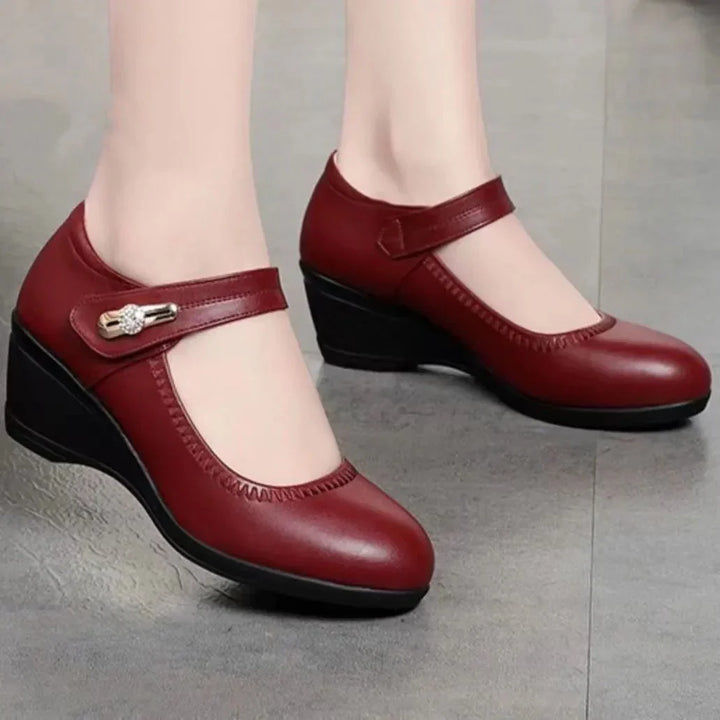 Elena™ | Tacón de piel suave