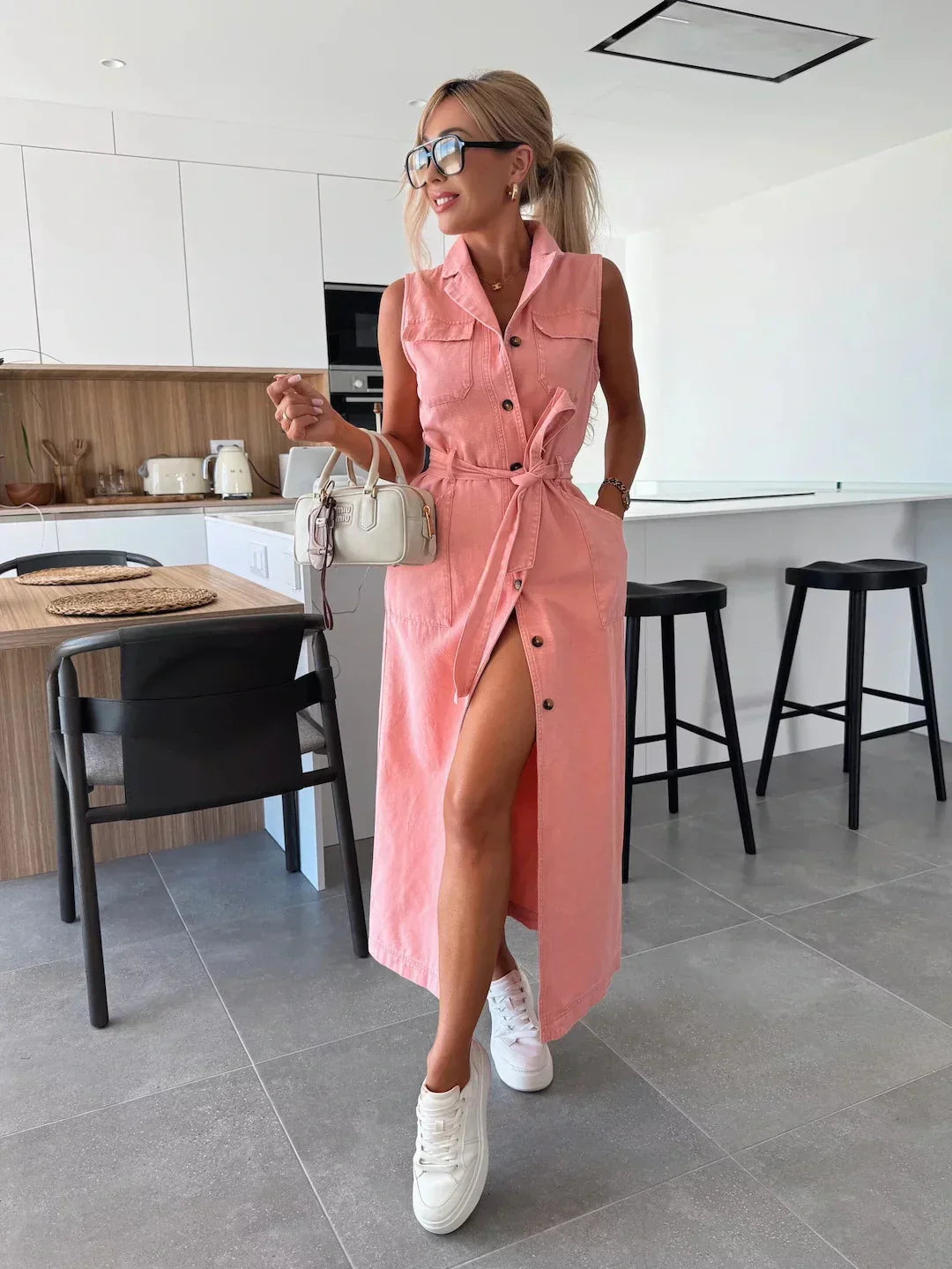 Inés™ | Vestido Denim Maxi