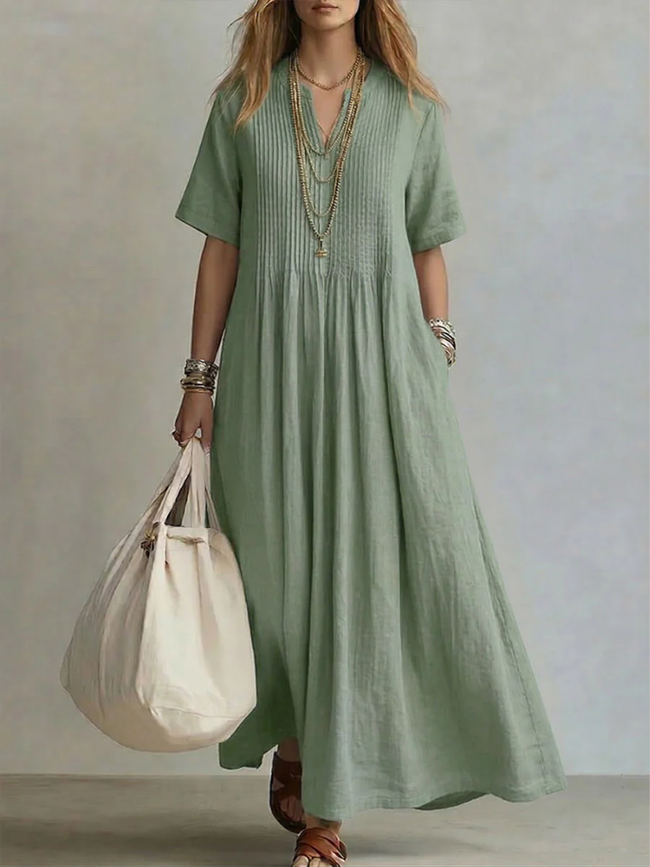 Nuria™ | Vestido Plisado Minimalista