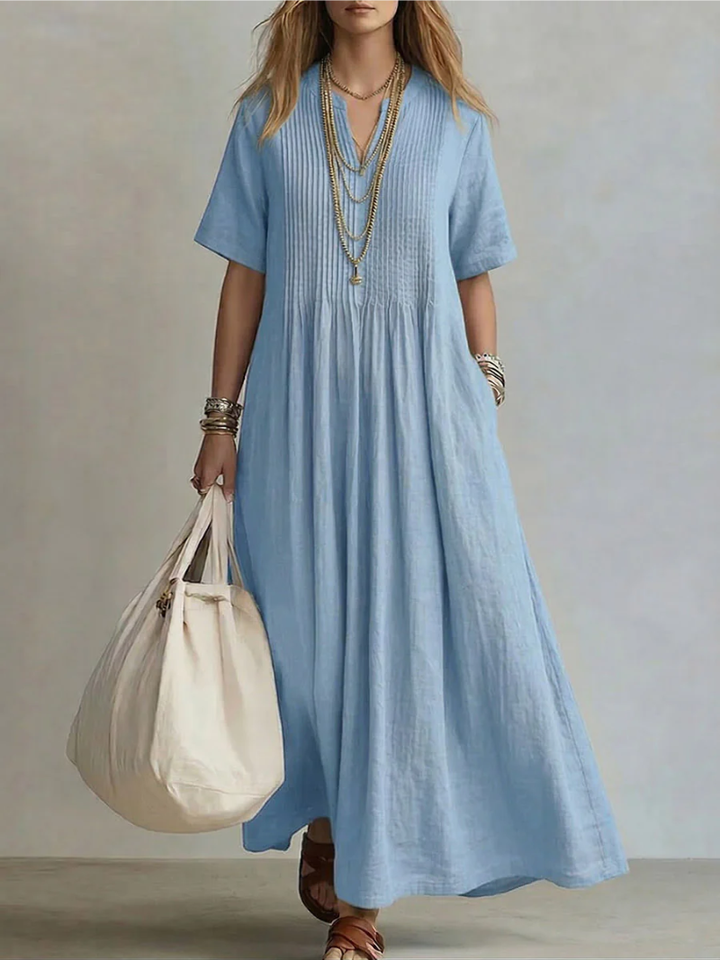 Nuria™ | Vestido Plisado Minimalista