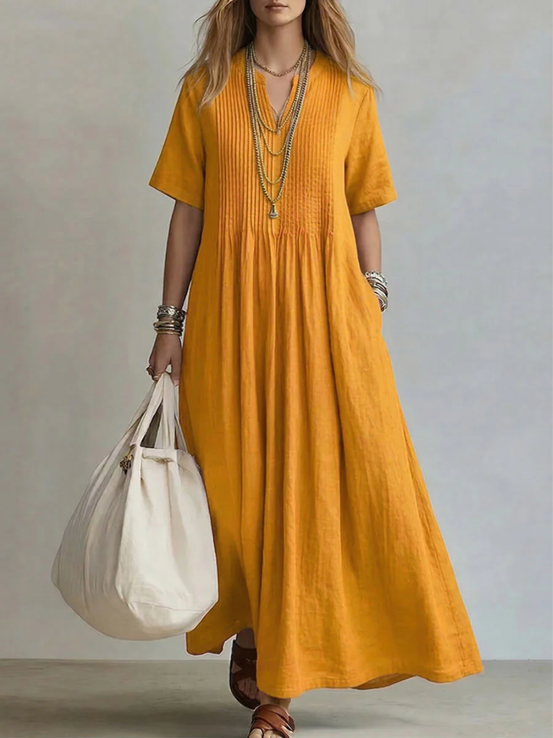 Nuria™ | Vestido Plisado Minimalista