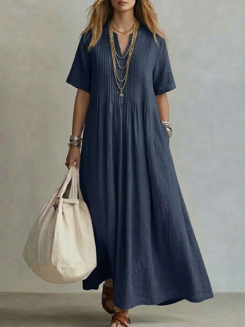 Nuria™ | Vestido Plisado Minimalista