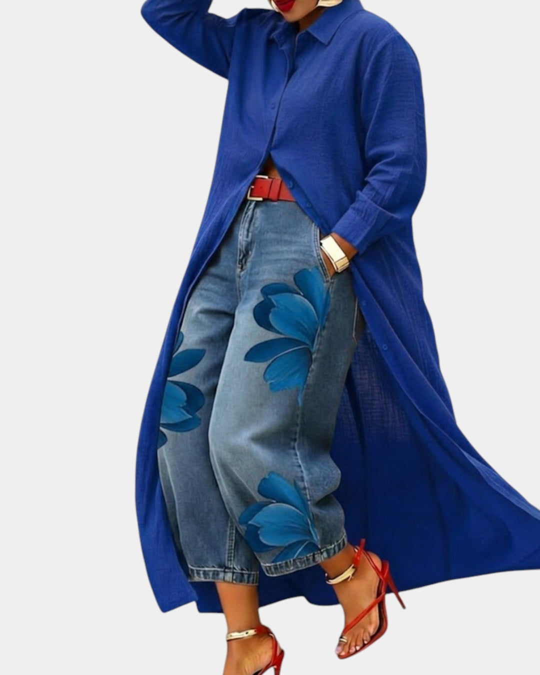 Rocío™ | Conjunto Vestido y Vaqueros