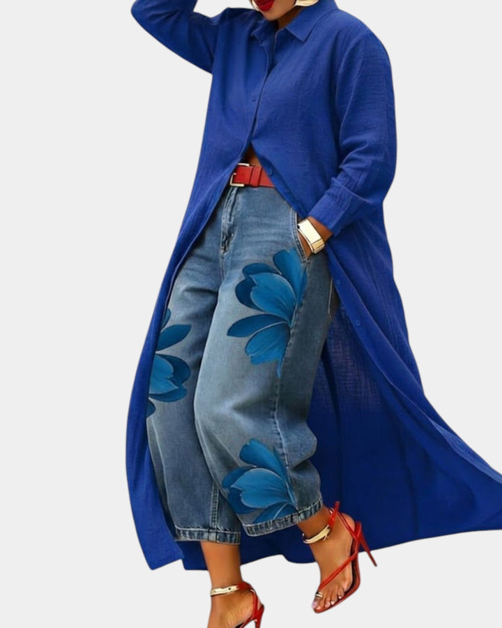 Rocío™ | Conjunto Vestido y Vaqueros
