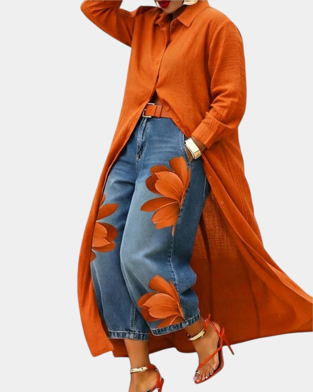 Rocío™ | Conjunto Vestido y Vaqueros