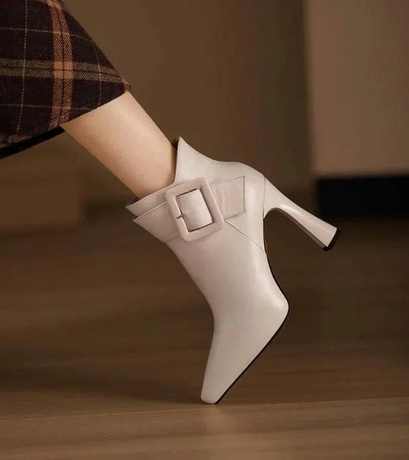 Emma™ | Botines Tacón Hebilla