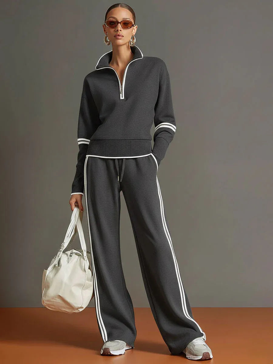 Pilar™ | Blusa y pantalón fluido