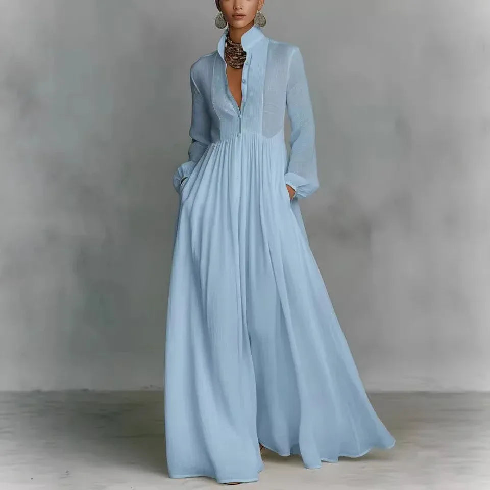 Sofía™ | Vestido plisado minimalista