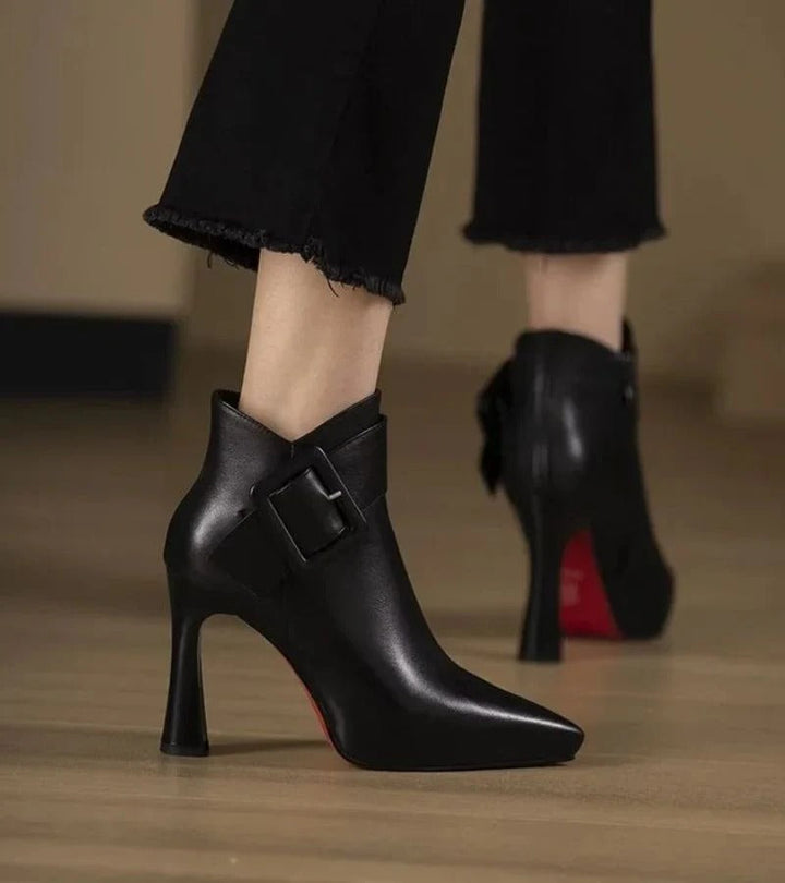 Emma™ | Botines Tacón Hebilla