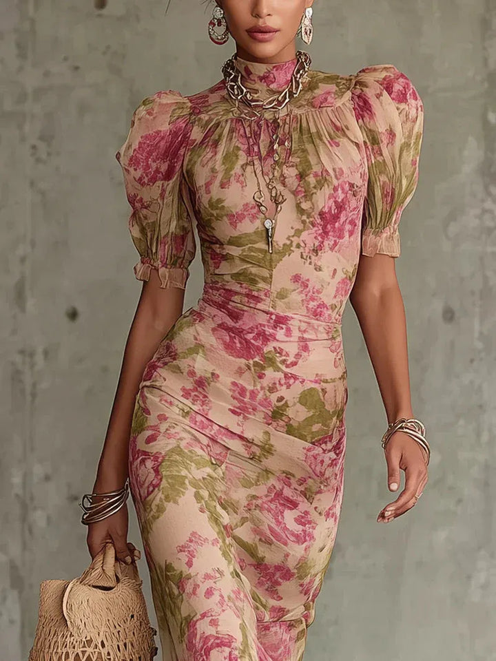 Daniela™ | Vestido largo vintage estampado