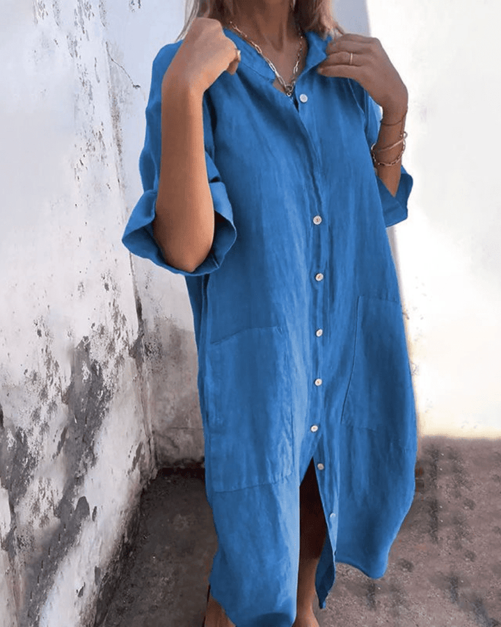 Irene™ | Vestido Camisero Vaporoso