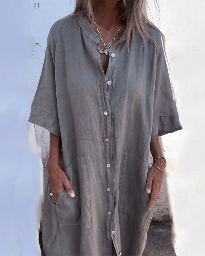 Irene™ | Vestido Camisero Vaporoso