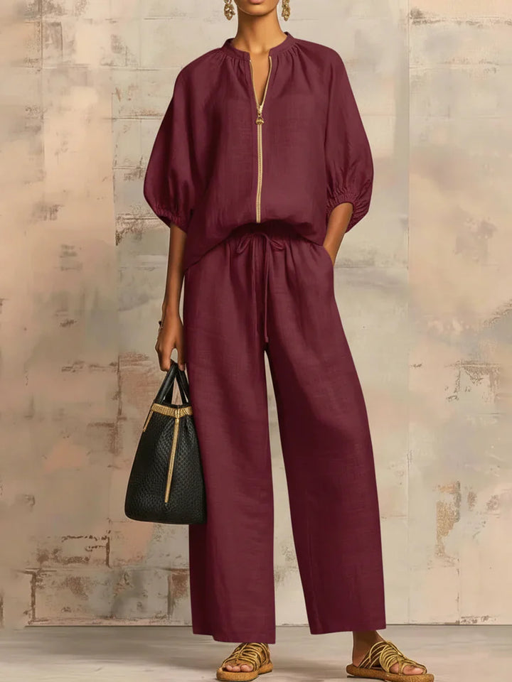 Pilar™ | Camisa y pantalón relajado