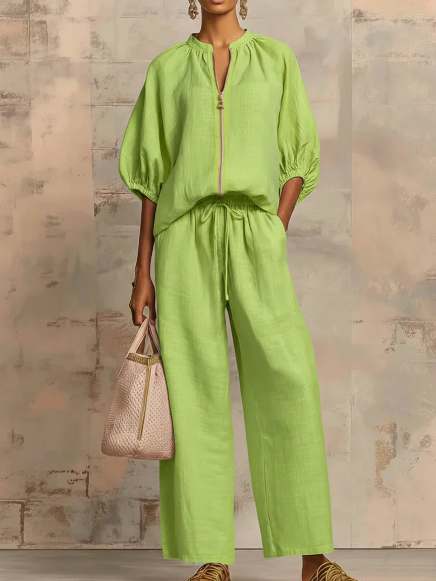Pilar™ | Camisa y pantalón relajado