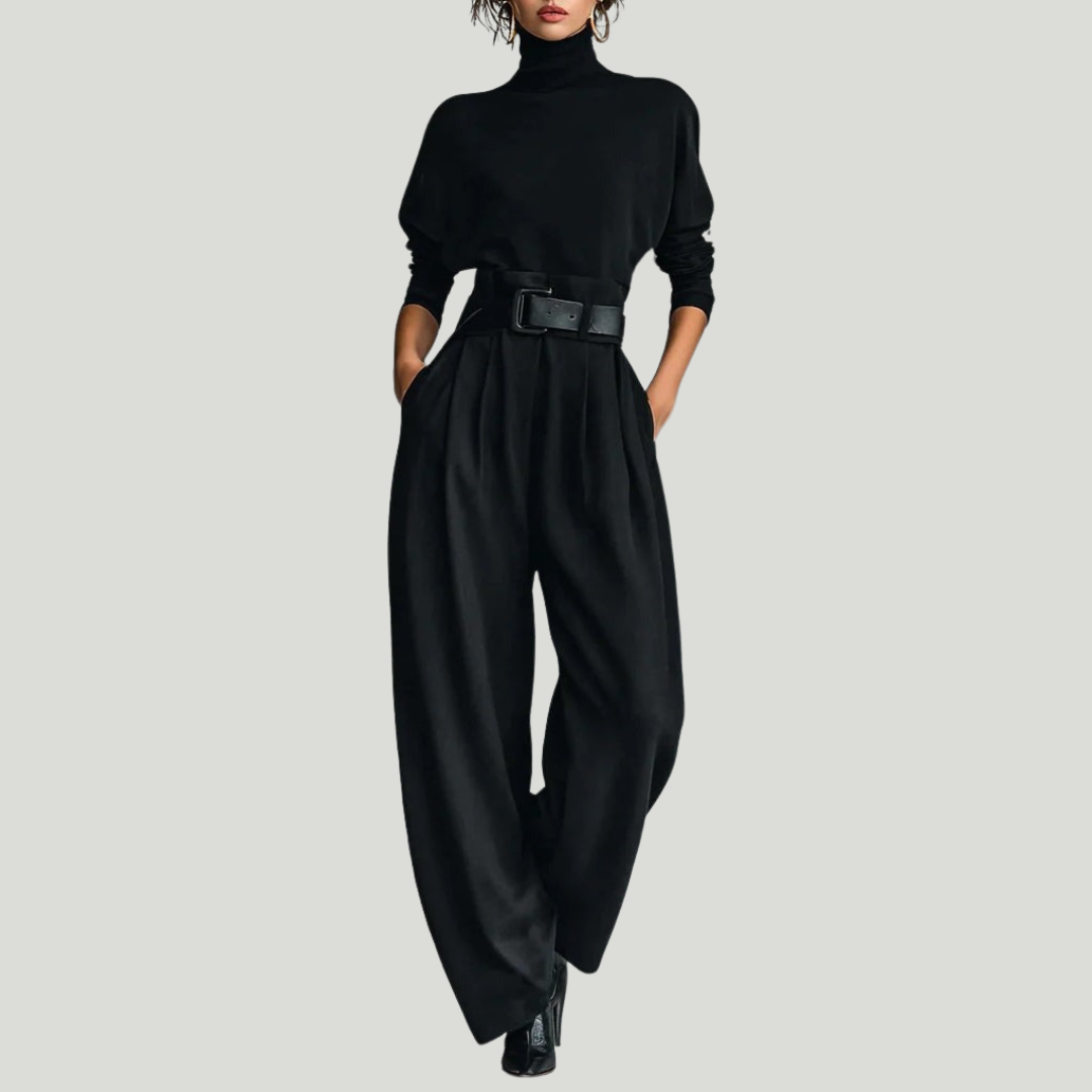 Sofía™ | Cuello Alto y Pantalón Recto