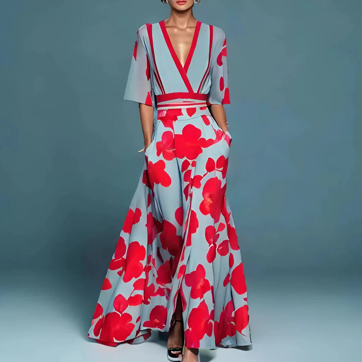 Aitana™ | Vestido maxi escote pronunciado