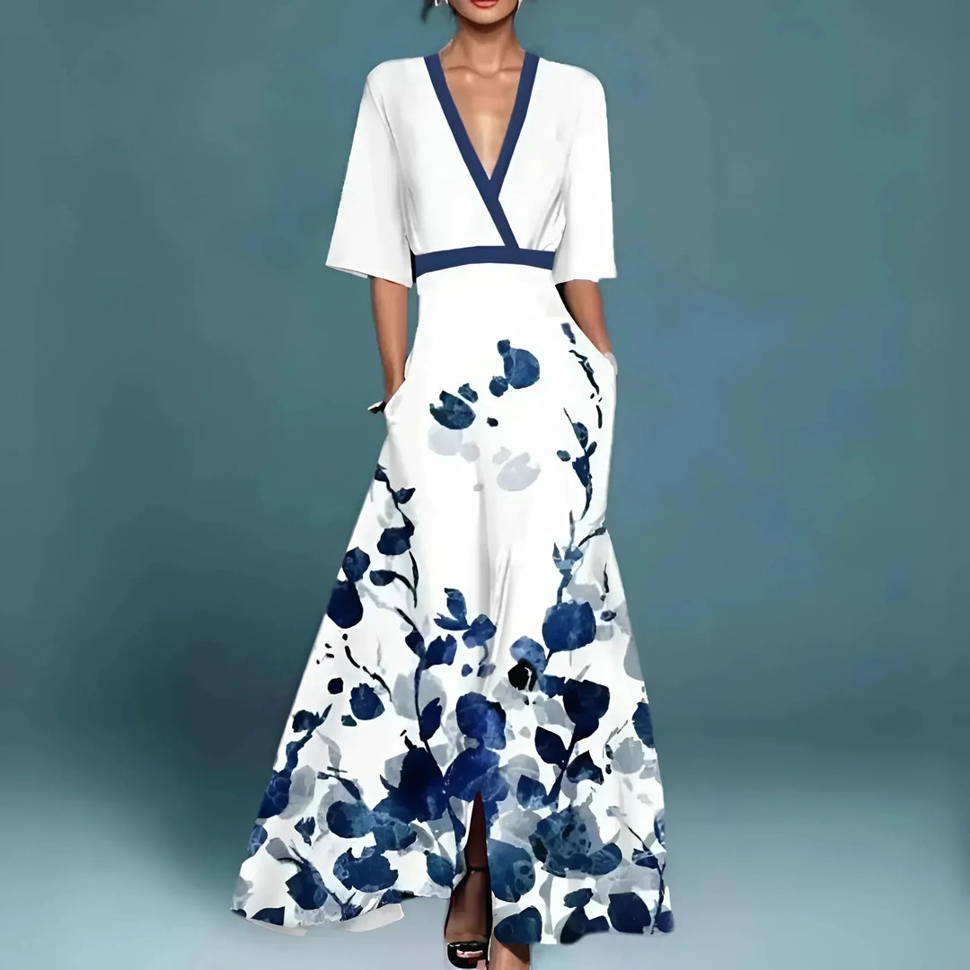 Aitana™ | Vestido maxi escote pronunciado