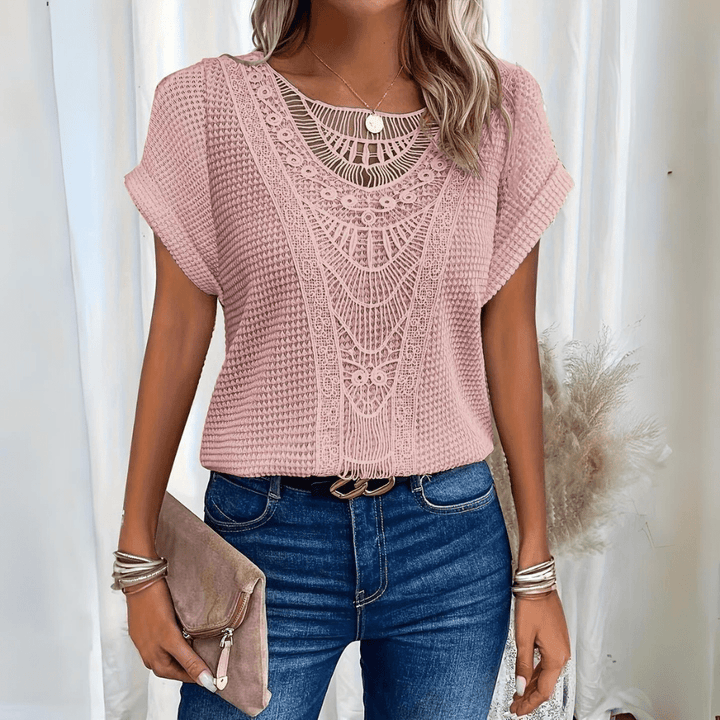 Paula™ | Top de Encaje Refinado