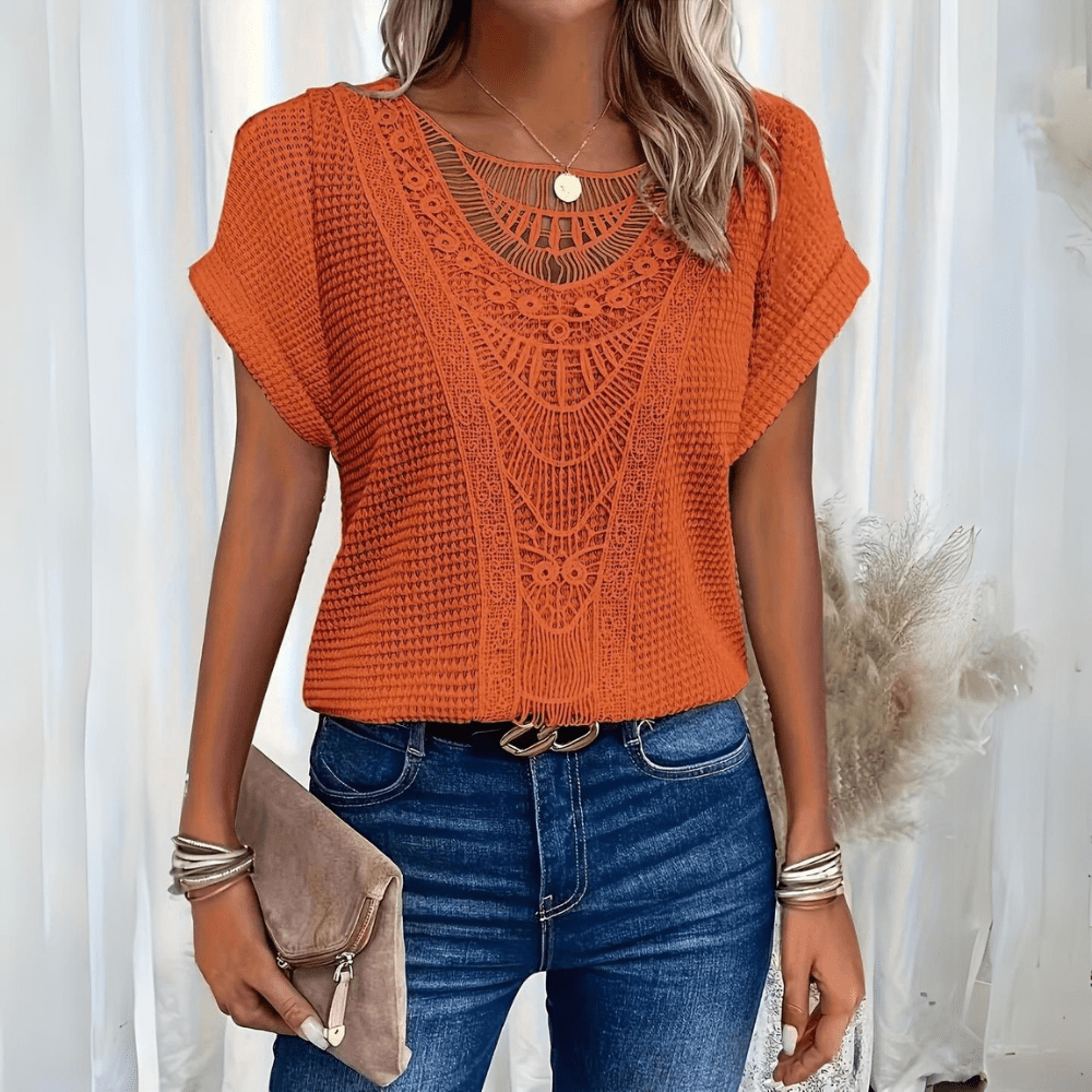 Paula™ | Top de Encaje Refinado