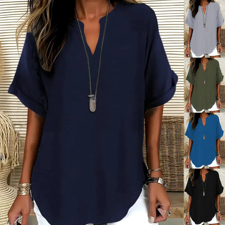 Ana™ | Blusa Escote V Ligera