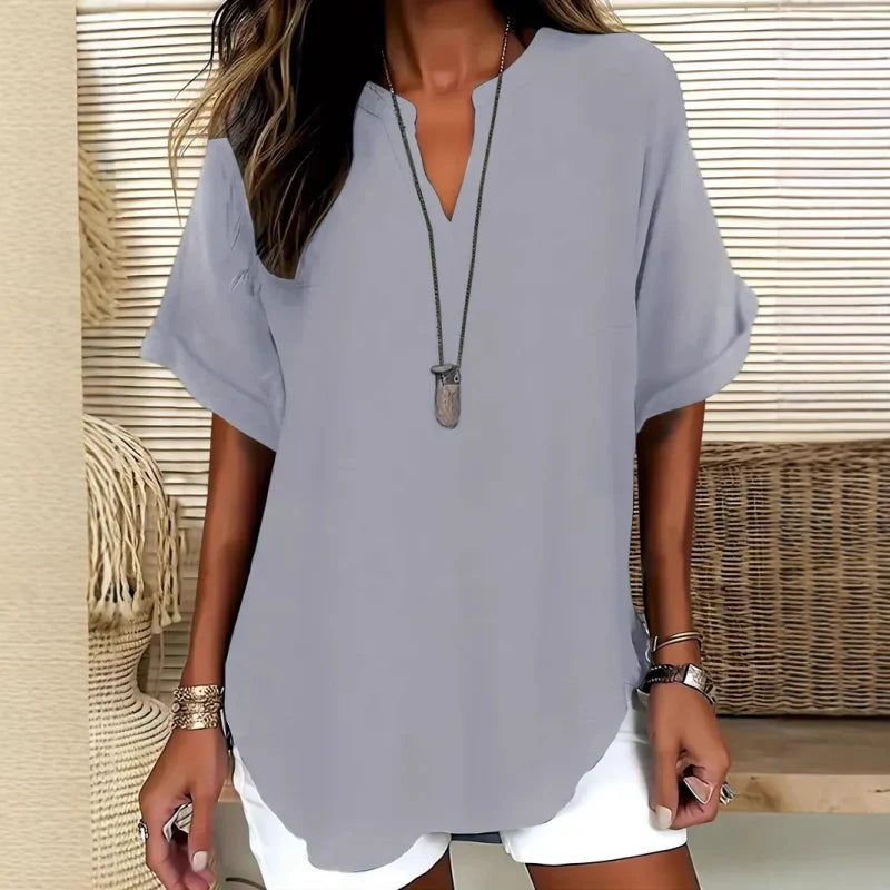 Ana™ | Blusa Escote V Ligera