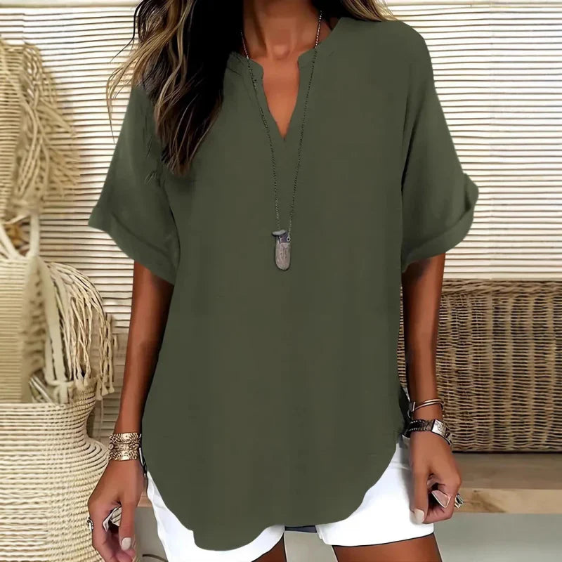 Ana™ | Blusa Escote V Ligera